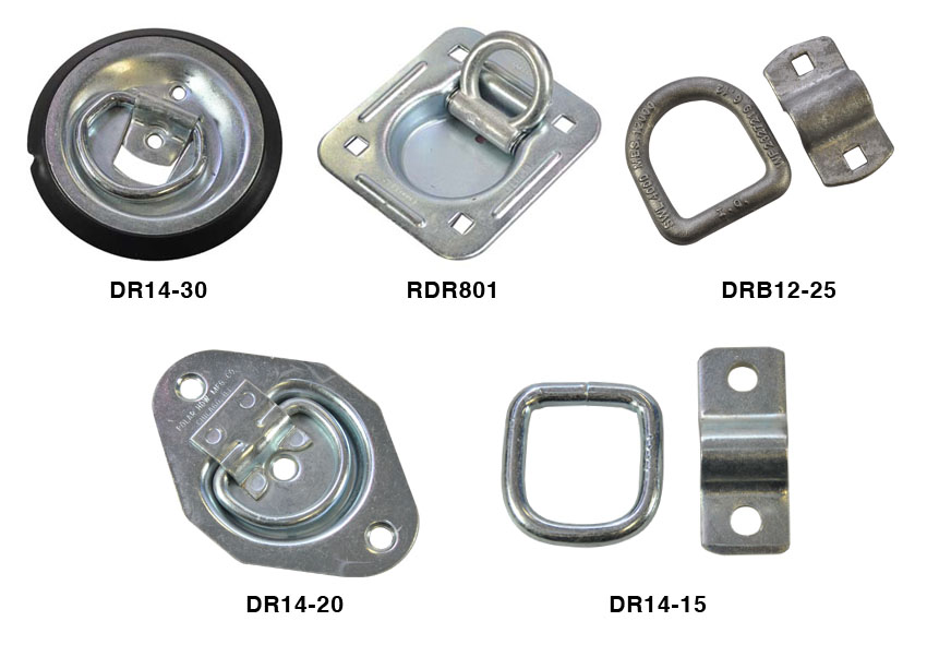 D Rings and Lashing Rings trailer hardware & cargo control
