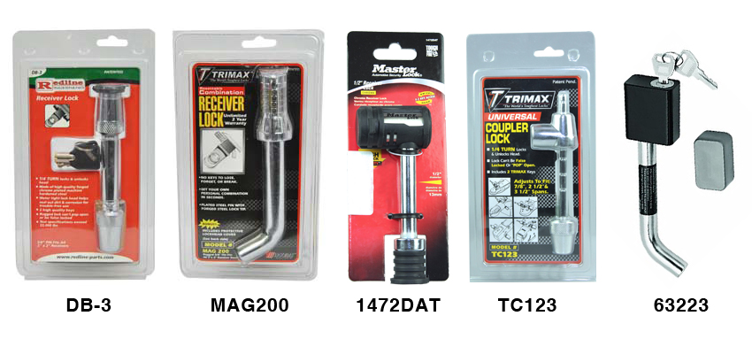 Lockable Hitch Pins trailer hardware & cargo control